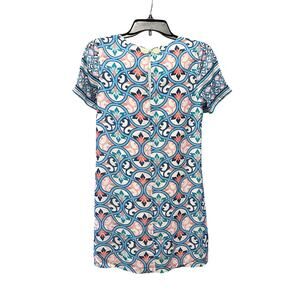 Molly Bracken Windmill Shift Dress in Multi Print, Size Small